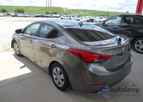 2016 Hyundai Elantra Se из США, поврежденный, VIN 5NPDH4AE3GH671901